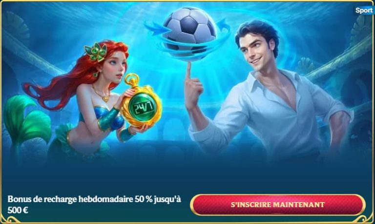 Aquawin Casino bonus recharge hebdomadaire