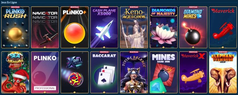 Aquawin Casino mini jeux